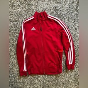 Red Adidas kids Zip up